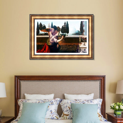 INVIN ART Framed Canvas Art Giclee Print Series#018 by Leonardo da Vinci Wall Art Living Room Home Office Decorations