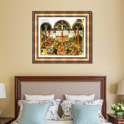 INVIN ART Framed Canvas Art Giclee Print Series#019 by Leonardo da Vinci Wall Art Living Room Home Office Decorations