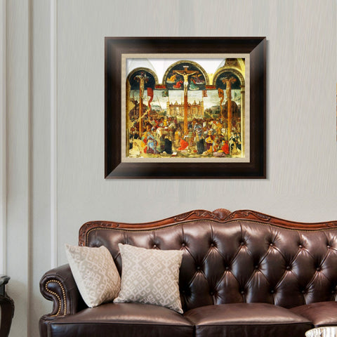 INVIN ART Framed Canvas Art Giclee Print Series#019 by Leonardo da Vinci Wall Art Living Room Home Office Decorations
