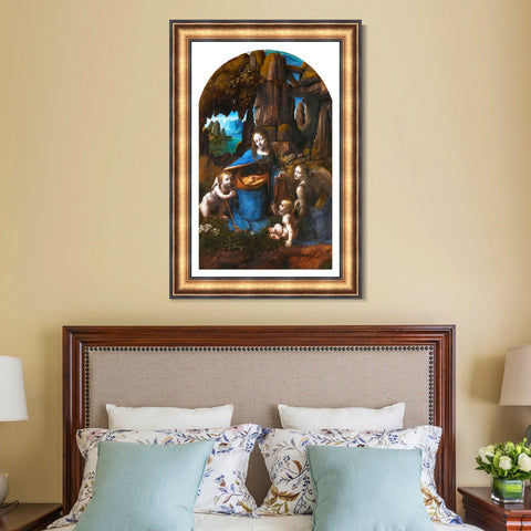 INVIN ART Framed Canvas Art Giclee Print Series#023 by Leonardo da Vinci Wall Art Living Room Home Office Decorations