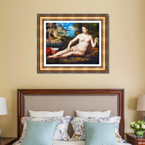 INVIN ART Framed Canvas Art Giclee Print Series#027 by Leonardo da Vinci Wall Art Living Room Home Office Decorations