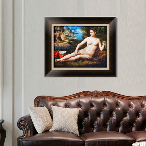 INVIN ART Framed Canvas Art Giclee Print Series#027 by Leonardo da Vinci Wall Art Living Room Home Office Decorations
