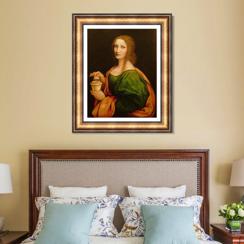 INVIN ART Framed Canvas Art Giclee Print Series#028 by Leonardo da Vinci Wall Art Living Room Home Office Decorations