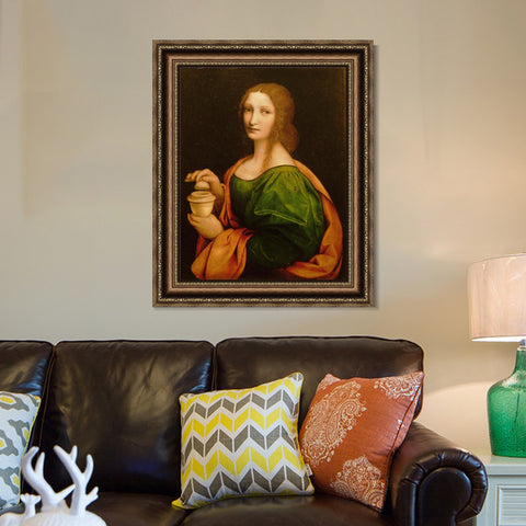 INVIN ART Framed Canvas Art Giclee Print Series#028 by Leonardo da Vinci Wall Art Living Room Home Office Decorations