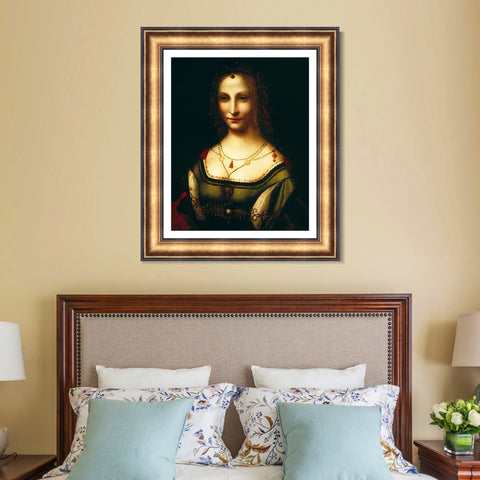 INVIN ART Framed Canvas Art Giclee Print Series#029 by Leonardo da Vinci Wall Art Living Room Home Office Decorations