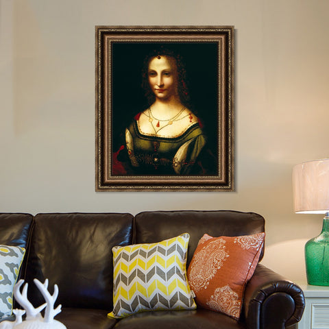 INVIN ART Framed Canvas Art Giclee Print Series#029 by Leonardo da Vinci Wall Art Living Room Home Office Decorations