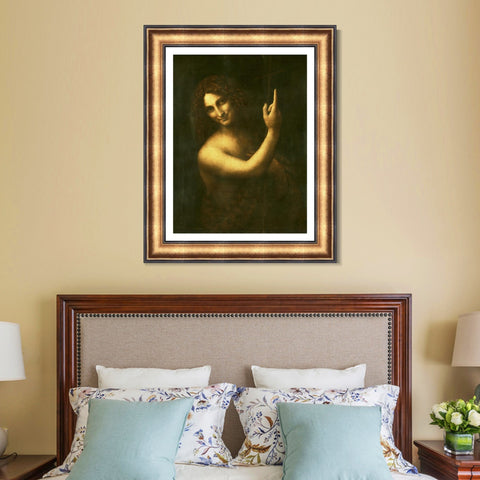 INVIN ART Framed Canvas Art Giclee Print Series#030 by Leonardo da Vinci Wall Art Living Room Home Office Decorations