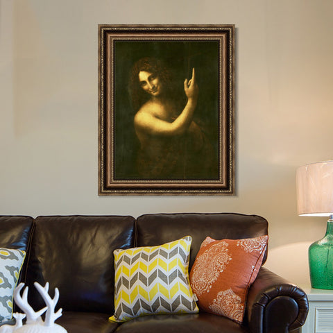 INVIN ART Framed Canvas Art Giclee Print Series#030 by Leonardo da Vinci Wall Art Living Room Home Office Decorations