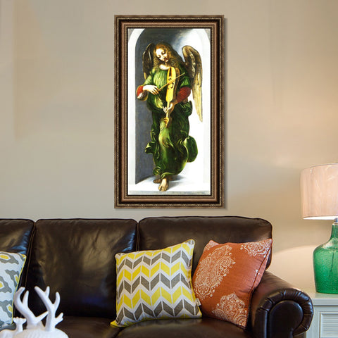 INVIN ART Framed Canvas Art Giclee Print Series#032 by Leonardo da Vinci Wall Art Living Room Home Office Decorations
