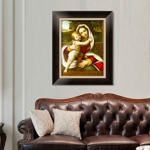 INVIN ART Framed Canvas Art Giclee Print Series#033 by Leonardo da Vinci Wall Art Living Room Home Office Decorations