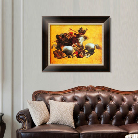 INVIN ART Framed Canvas Art Giclee Print Series#034 by Leonardo da Vinci Wall Art Living Room Home Office Decorations