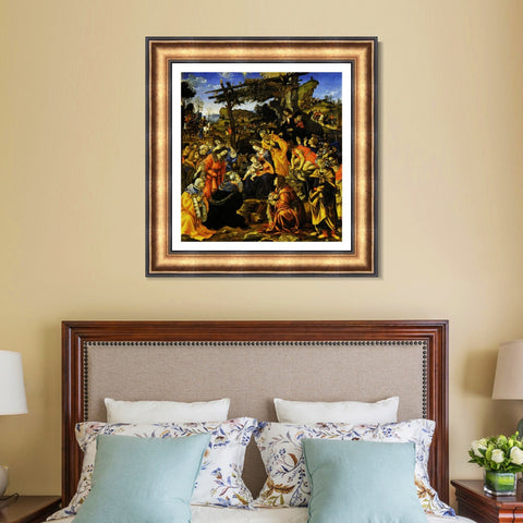 INVIN ART Framed Canvas Art Giclee Print Series#035 by Leonardo da Vinci Wall Art Living Room Home Office Decorations