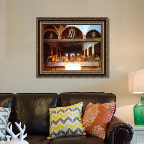 INVIN ART Framed Canvas Art Giclee Print Series#036 by Leonardo da Vinci Wall Art Living Room Home Office Decorations