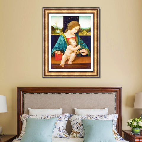 INVIN ART Framed Canvas Art Giclee Print Series#037 by Leonardo da Vinci Wall Art Living Room Home Office Decorations