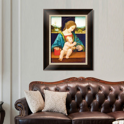 INVIN ART Framed Canvas Art Giclee Print Series#037 by Leonardo da Vinci Wall Art Living Room Home Office Decorations