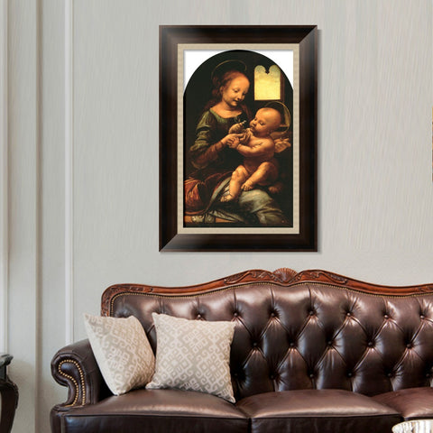INVIN ART Framed Canvas Art Giclee Print Series#039 by Leonardo da Vinci Wall Art Living Room Home Office Decorations