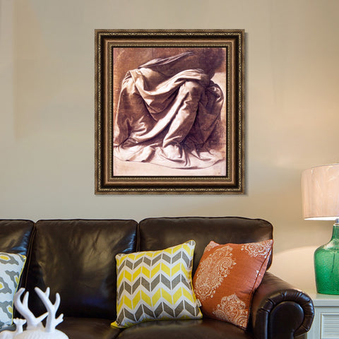 INVIN ART Framed Canvas Art Giclee Print Series#043 by Leonardo da Vinci Wall Art Living Room Home Office Decorations