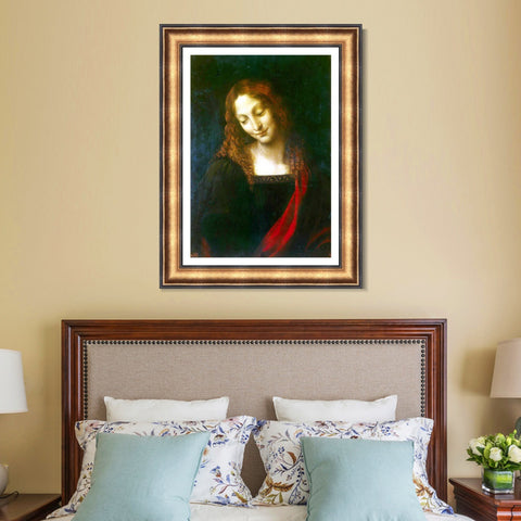 INVIN ART Framed Canvas Art Giclee Print Series#045 by Leonardo da Vinci Wall Art Living Room Home Office Decorations