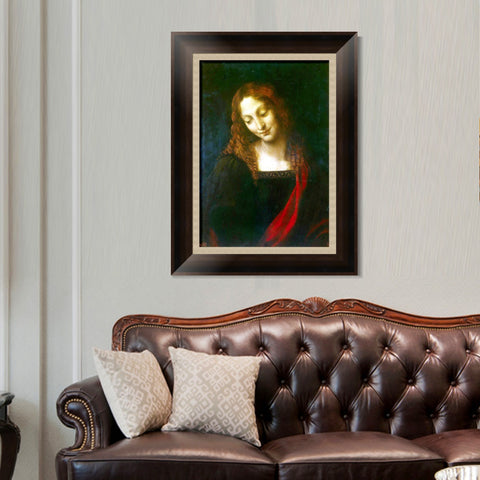 INVIN ART Framed Canvas Art Giclee Print Series#045 by Leonardo da Vinci Wall Art Living Room Home Office Decorations