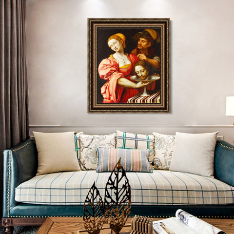INVIN ART Framed Canvas Art Giclee Print Series#053 by Leonardo da Vinci Wall Art Living Room Home Office Decorations