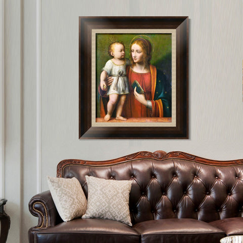 INVIN ART Framed Canvas Art Giclee Print Series#056 by Leonardo da Vinci Wall Art Living Room Home Office Decorations