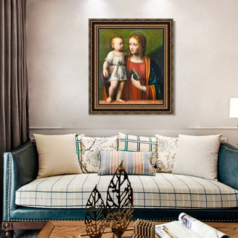 INVIN ART Framed Canvas Art Giclee Print Series#056 by Leonardo da Vinci Wall Art Living Room Home Office Decorations