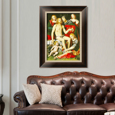 INVIN ART Framed Canvas Art Giclee Print Series#058 by Leonardo da Vinci Wall Art Living Room Home Office Decorations