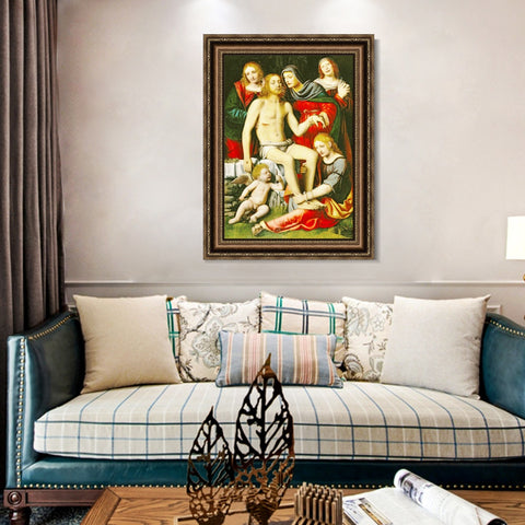 INVIN ART Framed Canvas Art Giclee Print Series#058 by Leonardo da Vinci Wall Art Living Room Home Office Decorations