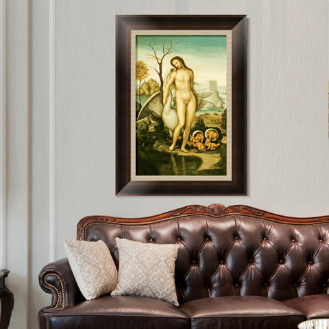 INVIN ART Framed Canvas Art Giclee Print Series#059 by Leonardo da Vinci Wall Art Living Room Home Office Decorations