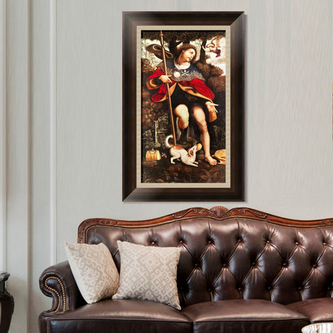 INVIN ART Framed Canvas Art Giclee Print Series#060 by Leonardo da Vinci Wall Art Living Room Home Office Decorations