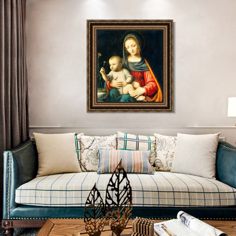 INVIN ART Framed Canvas Art Giclee Print Series#065 by Leonardo da Vinci Wall Art Living Room Home Office Decorations