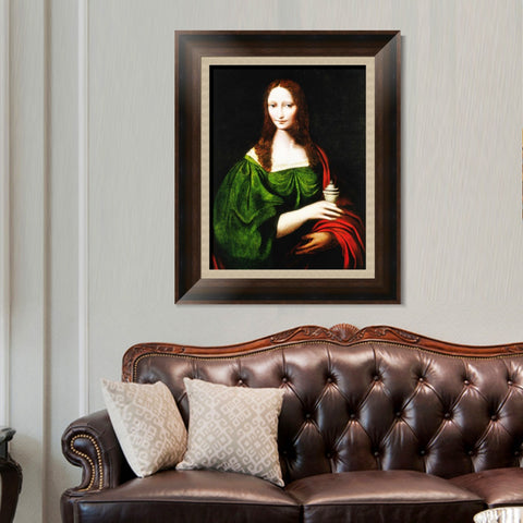 INVIN ART Framed Canvas Art Giclee Print Series#066 by Leonardo da Vinci Wall Art Living Room Home Office Decorations