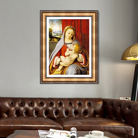 INVIN ART Framed Canvas Art Giclee Print Series#067 by Leonardo da Vinci Wall Art Living Room Home Office Decorations