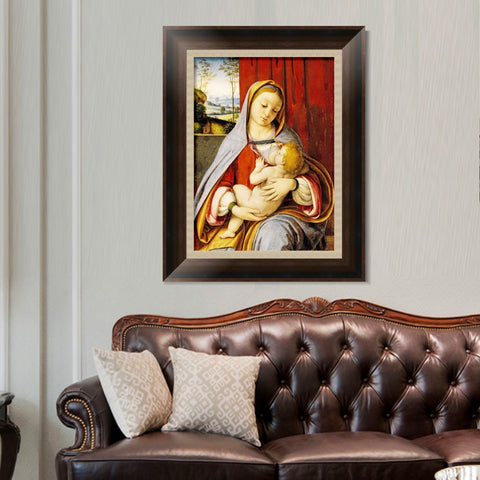 INVIN ART Framed Canvas Art Giclee Print Series#067 by Leonardo da Vinci Wall Art Living Room Home Office Decorations