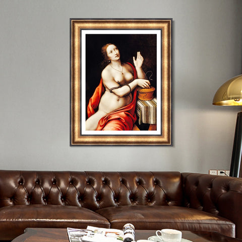 INVIN ART Framed Canvas Art Giclee Print Series#068 by Leonardo da Vinci Wall Art Living Room Home Office Decorations