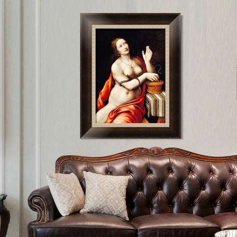 INVIN ART Framed Canvas Art Giclee Print Series#068 by Leonardo da Vinci Wall Art Living Room Home Office Decorations