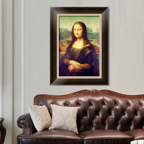 INVIN ART Framed Canvas Art Giclee Print Series#070 by Leonardo da Vinci Wall Art Living Room Home Office Decorations