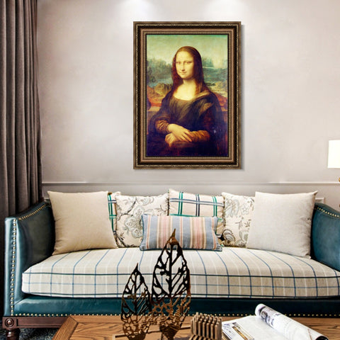INVIN ART Framed Canvas Art Giclee Print Series#070 by Leonardo da Vinci Wall Art Living Room Home Office Decorations