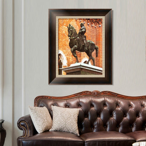 INVIN ART Framed Canvas Art Giclee Print Series#076 by Leonardo da Vinci Wall Art Living Room Home Office Decorations