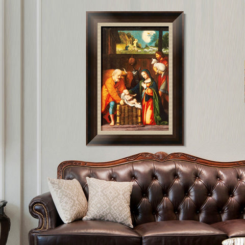 INVIN ART Framed Canvas Art Giclee Print Series#082 by Leonardo da Vinci Wall Art Living Room Home Office Decorations