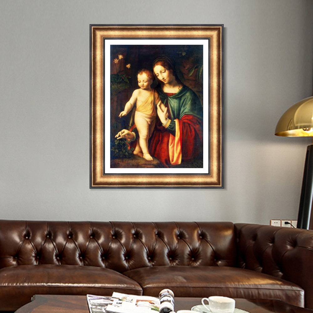 INVIN ART Framed Canvas Art Giclee Print Series#083 by Leonardo da Vinci Wall Art Living Room Home Office Decorations
