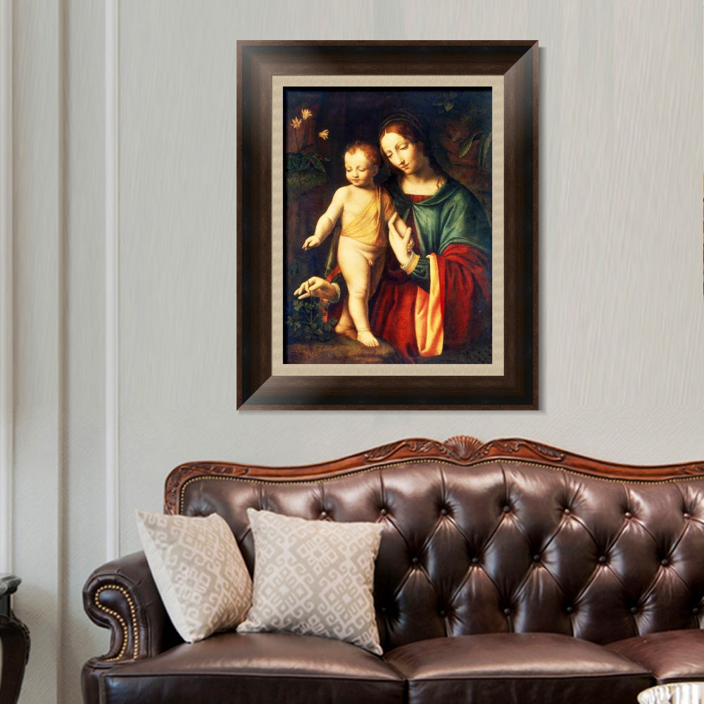 INVIN ART Framed Canvas Art Giclee Print Series#083 by Leonardo da Vinci Wall Art Living Room Home Office Decorations