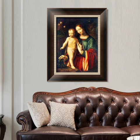 INVIN ART Framed Canvas Art Giclee Print Series#083 by Leonardo da Vinci Wall Art Living Room Home Office Decorations