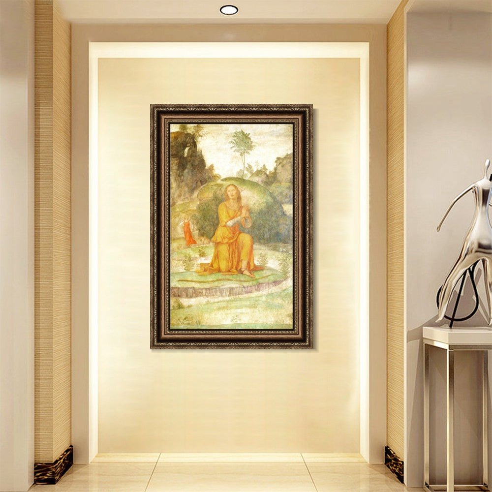 INVIN ART Framed Canvas Art Giclee Print Series#085 by Leonardo da Vinci Wall Art Living Room Home Office Decorations