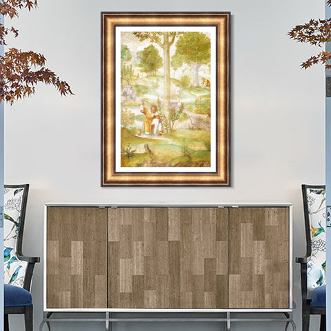 INVIN ART Framed Canvas Art Giclee Print Series#086 by Leonardo da Vinci Wall Art Living Room Home Office Decorations