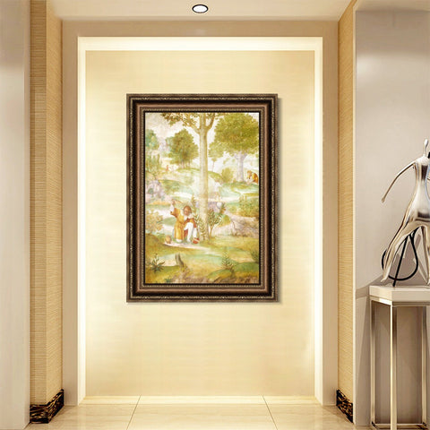 INVIN ART Framed Canvas Art Giclee Print Series#086 by Leonardo da Vinci Wall Art Living Room Home Office Decorations