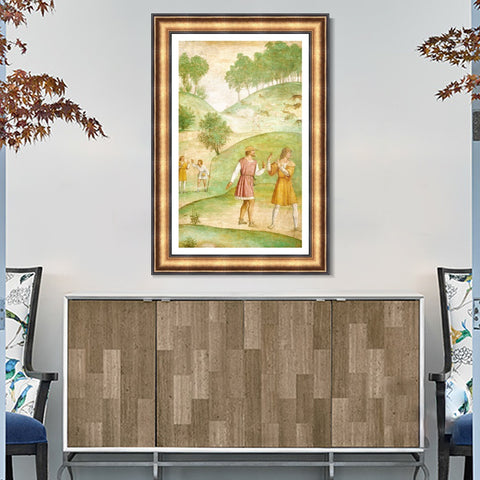 INVIN ART Framed Canvas Art Giclee Print Series#087 by Leonardo da Vinci Wall Art Living Room Home Office Decorations