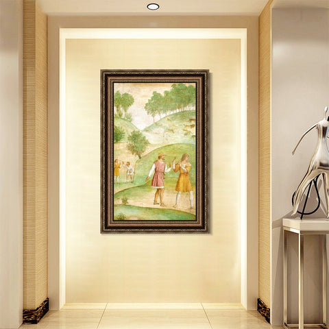 INVIN ART Framed Canvas Art Giclee Print Series#087 by Leonardo da Vinci Wall Art Living Room Home Office Decorations
