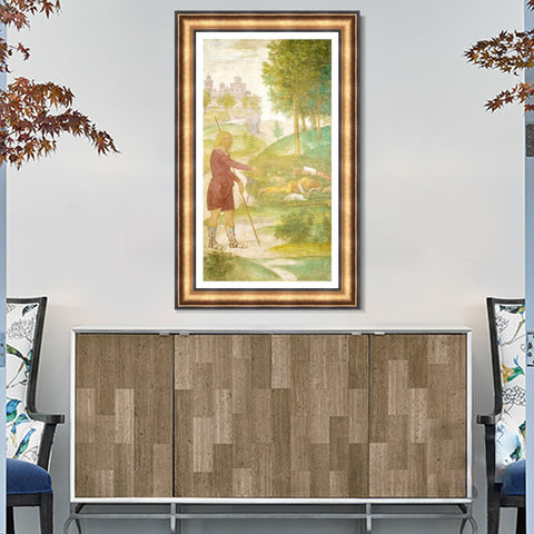 INVIN ART Framed Canvas Art Giclee Print Series#090 by Leonardo da Vinci Wall Art Living Room Home Office Decorations