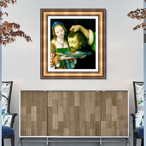 INVIN ART Framed Canvas Art Giclee Print Series#093 by Leonardo da Vinci Wall Art Living Room Home Office Decorations